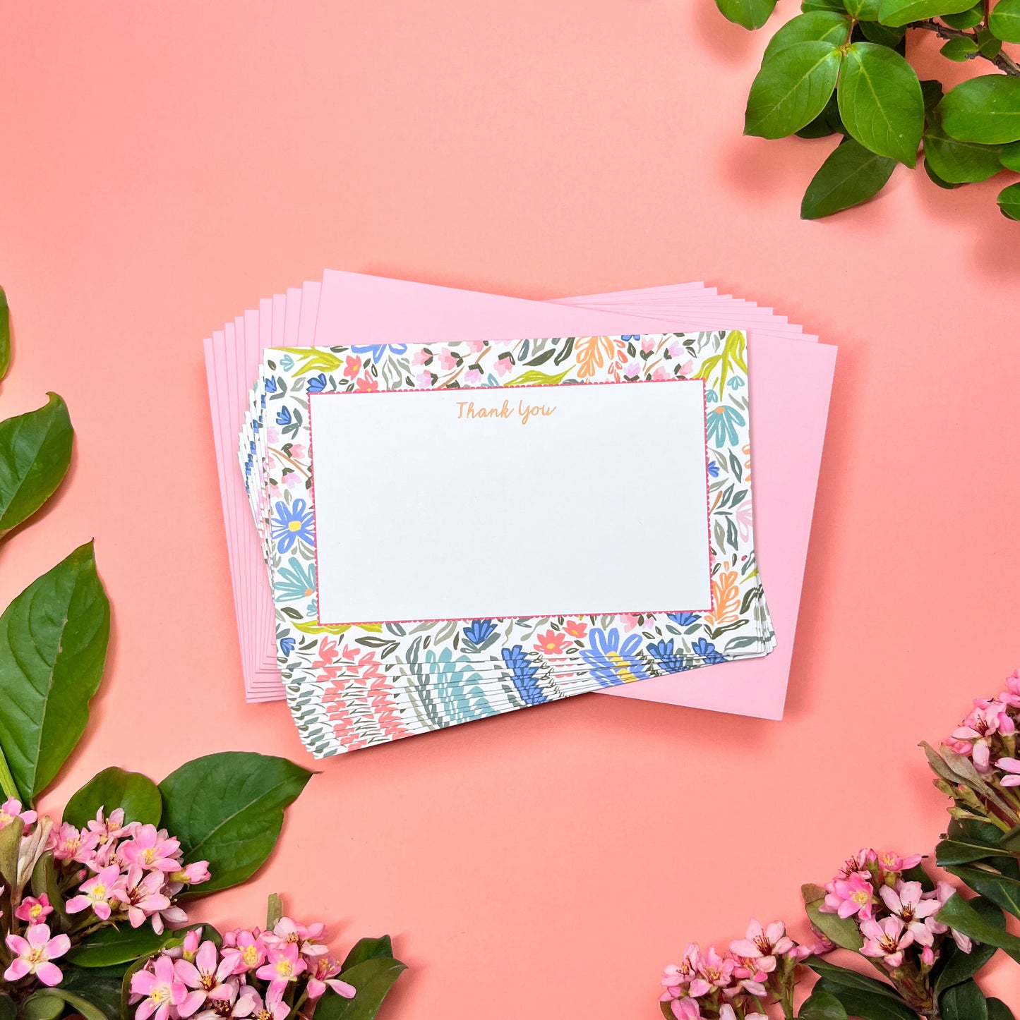 Bees & Bloom "Thank You" • Flat Notes
