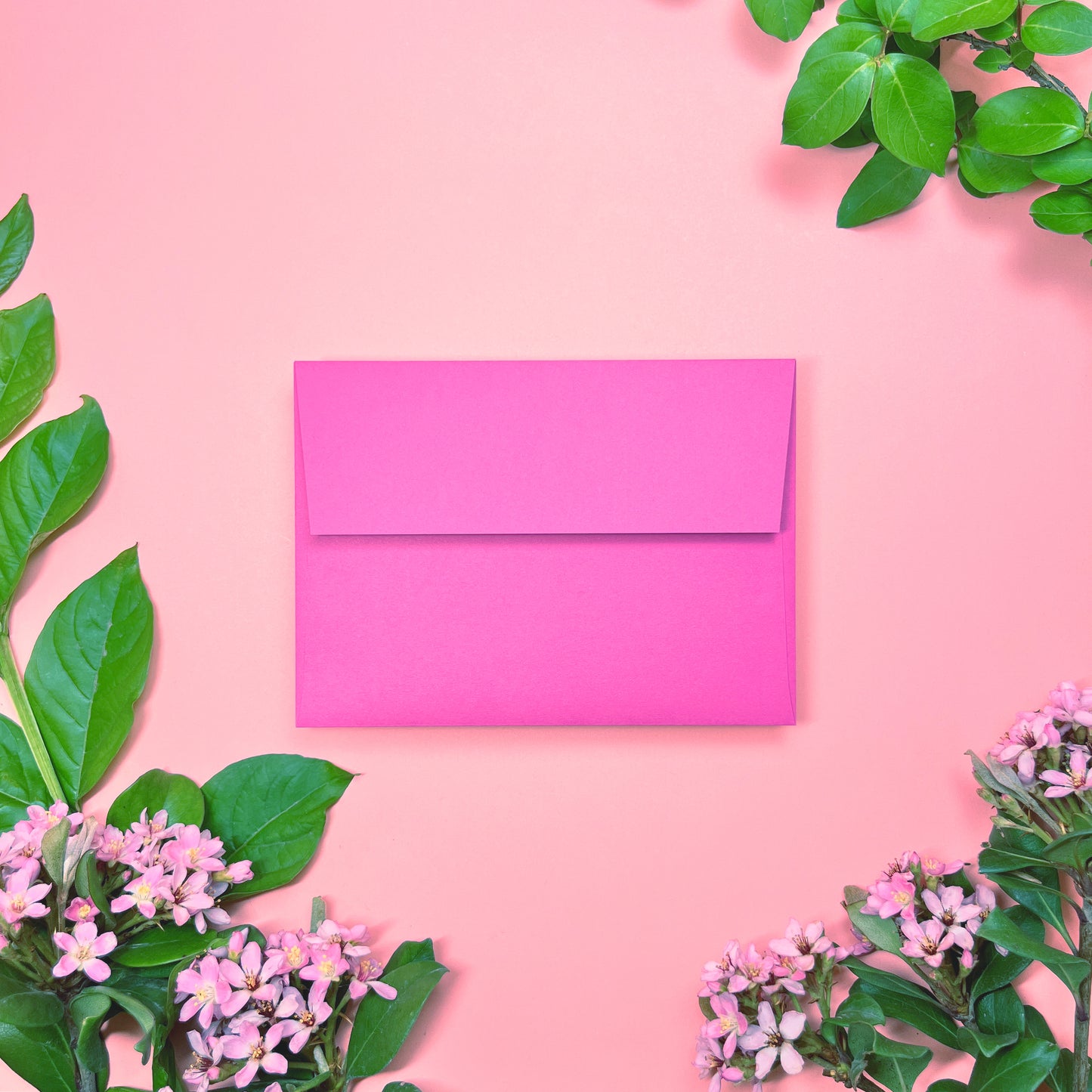 Bright Garden Floral Mini Stripe • Flat Notes