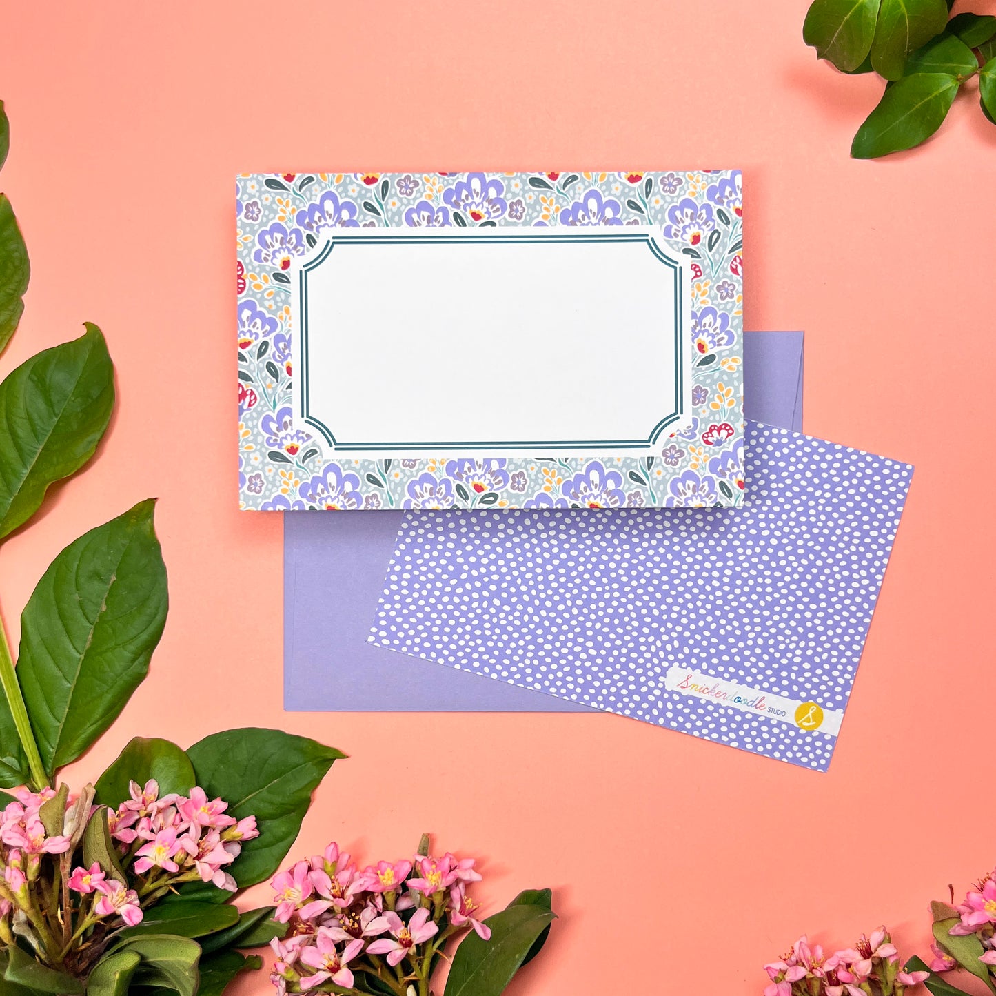 Mahj Paisley-Bam Frame • Flat Notes