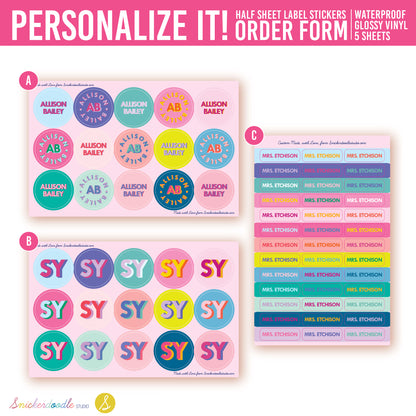 Custom Waterproof Sticker Labels