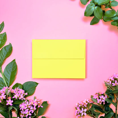 Yellow color envelope option