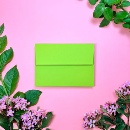 Lime envelope color option