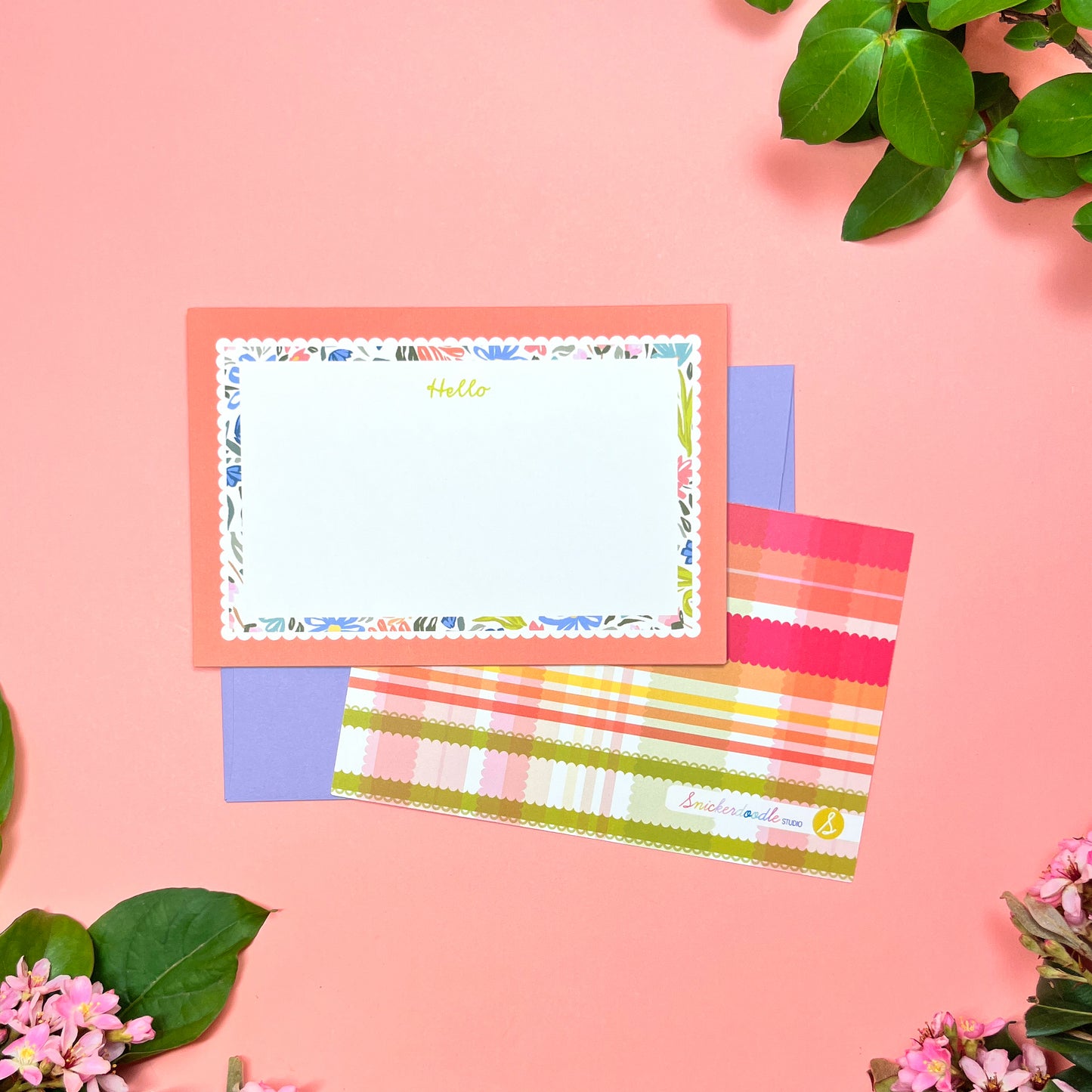 Bees & Blooms "Hello" • Flat Notes
