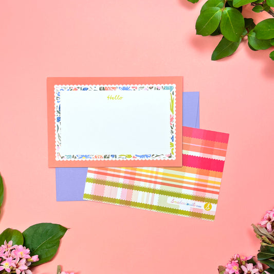 Bees & Blooms "Hello" • Flat Notes