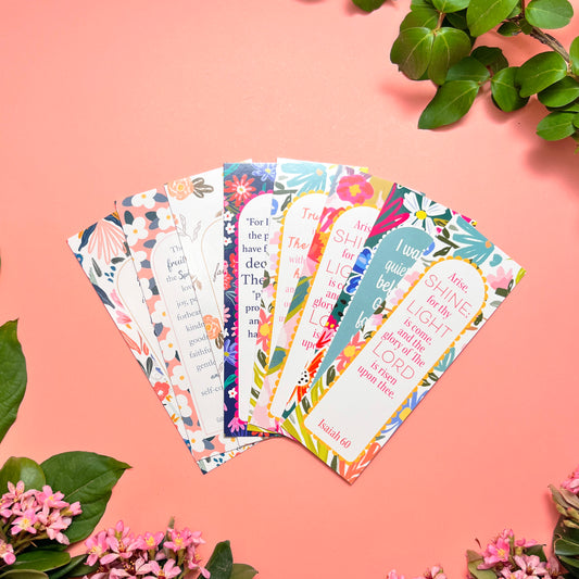 Bees & Blooms - Isaiah • Bible Verse Bookmarks