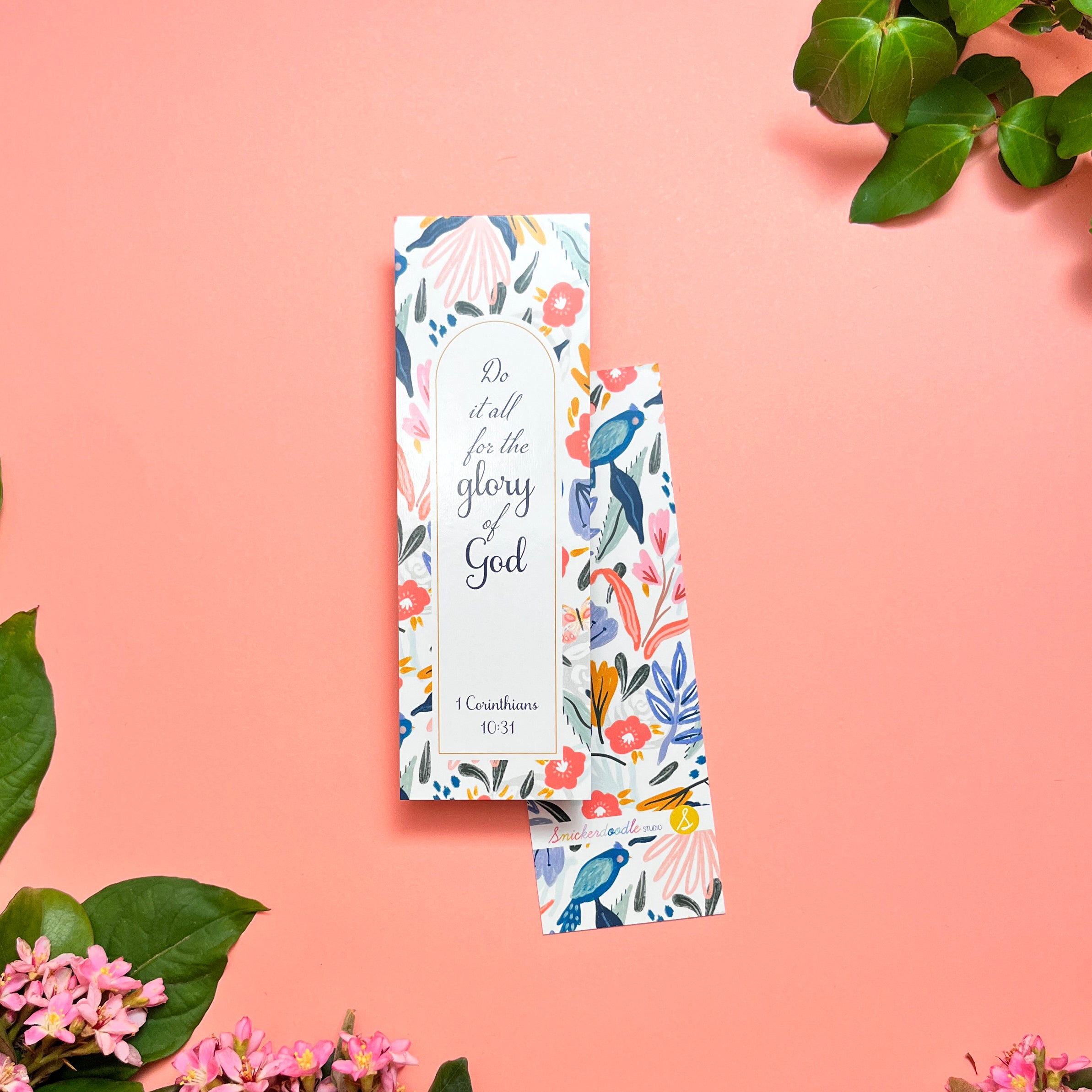 Greenhouse Floral - 1 Corinthians • Bible Verse Bookmarks ...