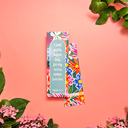 Bright Garden Floral - Psalm • Bible Verse Bookmarks