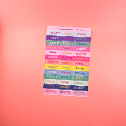 Custom Waterproof Sticker Labels